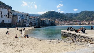 Walking around in Cefalù Sicily Italy [upl. by Ahsilla]