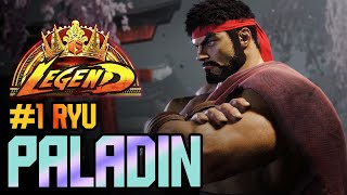 SF6 ♦ Paladins Ryu Conquers the RANK 1 ft Paladin [upl. by Lynnworth]