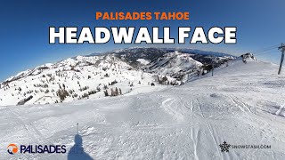 Headwall Face  Palisades Tahoe  Lake Tahoe [upl. by Anaib]