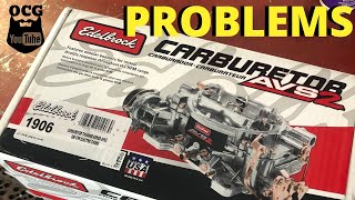 EDELBROCK AVS2 THUNDER SERIES CARBUATOR SOMETHING ISNT RIGHT [upl. by Soule]