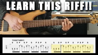 LEARN THIS SLAP BASS RIFF repeat after me TAB included [upl. by Bryn600]