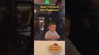 Steak Cutting at Hy’s Steakhouse Waikiki [upl. by Efar174]