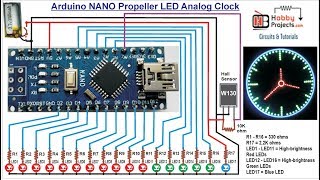 Arduino NANO Propeller LED Analog Clock [upl. by Yhtir]