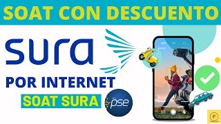 Comprar el SOAT en SURA con descuento Por INTERNET Ya aplica el 50 [upl. by Neeli7]