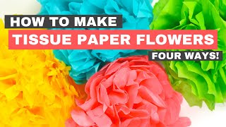 Make Your Own Tissue Paper Flowers [upl. by Sheya125]