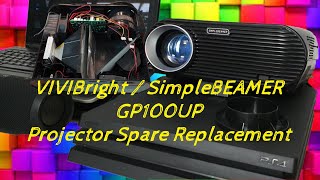 Replacing LED Bulb of Projector ViviBright SimpleBeamer GP100UPDisassembling [upl. by Murvyn]