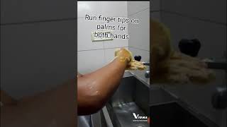 HAND WASHING PROCEDURE FOR NURSING STUDENTS [upl. by Orelle]