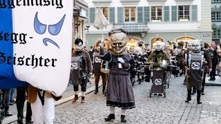 Luzerner Fasnacht 2024 Fasimäärt Unter der Egg  Födlitätscher Musegg Geischter Rotsee Husaren [upl. by Arras]