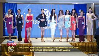 MISS WORLD PHILIPPINES 2024 FINAL SCREENING ANNOUNCEMENT OF QUALIFIERS [upl. by Mycah]