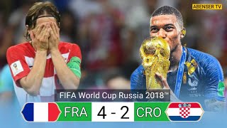 HIGHLIGHTS  FRANCE  42  CROATIA FIFA WORLD CUP FINAL 2018  4k💥 [upl. by Perkin]