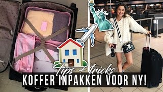 Koffer  handbagage inpakken voor NEW YORK ☆ SAAR [upl. by Ring]