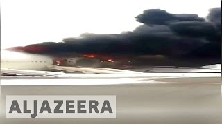 Firefighter dies after Emirates plane crashlands in Dubai 🇦🇪  Al Jazeera English [upl. by Heinrich]