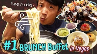 1 Vegas BRUNCH Buffet BEST Ramen Noodles amp TACO TRUCK in Los Angeles [upl. by Ahsias362]