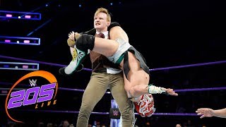 Kalisto vs Gentleman Jack Gallagher WWE 205 Live Dec 12 2017 [upl. by Fachan738]