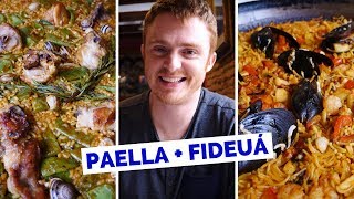 Spanish Food Review  Eating Paella Valenciana in Valencia Spain [upl. by Powers]