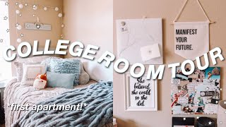 COLLEGE APARTMENT ROOM TOUR 2021  Kent State University Edge [upl. by Noy]