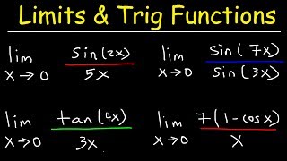 Limits of Trigonometric Functions [upl. by Ybreh]