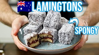 An Amazing Sponge Cake Dessert Australian Lamingtons [upl. by Akcinat]