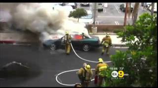 Fire fighter car explosion in the face [upl. by Rafa]