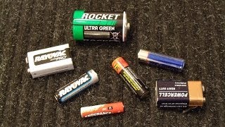 How To Test Standard AA AAA D C and 9V Batteries with a Multimeter [upl. by Latrena542]