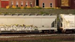 HO Weathered Freight Train by Butch Eyler [upl. by Wilber]