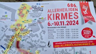 Aufbau Video  Allerheiligenkirmes Soest 2024 [upl. by Arocahs171]