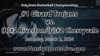 1 Girard Trojans vs2 RivertonCherryvale KSHSAA 3A SubState Championships 3224 [upl. by Aehtorod]