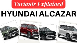 Hyundai Alcazar Variants Explained  Executive Prestige Platinum Signature  Automobil [upl. by Bodnar28]