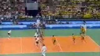 Volei Masculino  Olimpíada 1992  Marcelo Negrão  Último Ponto  Brasil Campeão Olímpico [upl. by Enelegna]