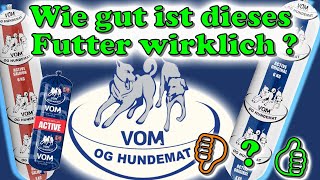 VOM og hundemat Hundefutter  Wie gut ist es wirklich 🤔  Hundefuttertest VOM og hundemat Futter [upl. by Wilmott]