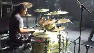 Emy Syahmi  Massacre Conspiracy  Parasite Live DrumCam at Megadeth Live In KL 2017 [upl. by Lemieux]