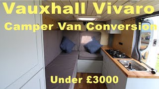 Vauxhall Vivaro Camper Van Conversion  Van Tour [upl. by Arocal267]