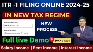 ITR Filing Online 202425  Income Tax Return Filing 202425  ITR 1 Filing online 202425  ITR [upl. by Jehoash]