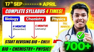 Last 8 Months GamePlan 15th Sep to April  Complete Syllabus 4 Times  NEET 2025 strategy aiims [upl. by Ekle149]