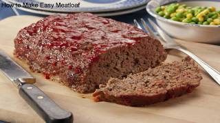 How to Make Easy Meatloaf [upl. by Irbua711]