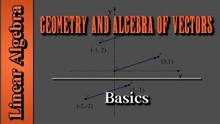 Linear Algebra Geometry and Algebra of Vectors  Basics [upl. by Williamsen]