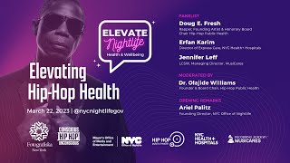 NYC Office of Nightlife ELEVATE HipHop Health Panel at Fotografiska March 23 2023 [upl. by Nojram583]