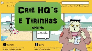 Como criar História em Quadrinhos ou Tirinhas ONLINE Make Beliefs Comix [upl. by Rother]