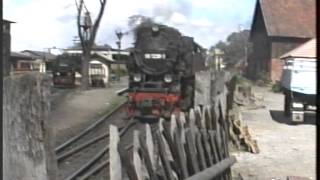 Szenen von der Harzquerbahn Teil 2  Viel Betrieb in Wernigerode 1991 [upl. by Yehs]