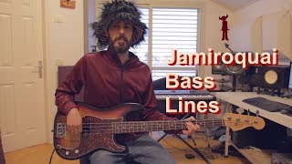 Jamiroquai  6 Classic Bass Lines  Bass Cover [upl. by Levitus]