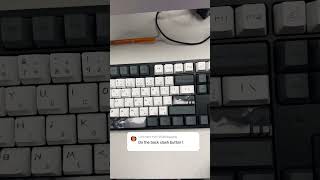 Pressing the Backslash key on a Keychron C1 W Lilac Switches keyboard shorts click [upl. by Setiram]