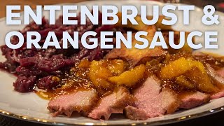 Zarte BarbarieEntenbrust mit karamellisierter OrangenSauce schnelles last minute Weihnachtsmenue [upl. by Fred]