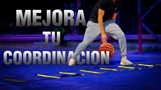 Como MEJORAR Tu COORDINACION En Baloncesto Con Escalera [upl. by Nnyleuqaj]