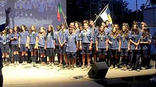 EUD Camporee 2011 Rome  Pathfinder Song by the Portuguese amp UK delegations [upl. by Marietta]