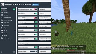 Cách chỉnh giữ đồ khi chết Keepinventory trong Minecraft server Aternos [upl. by Aneele]