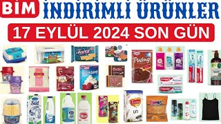 BİM İNDİRİMLİ ÜRÜNLERSON GÜN 17 EYLÜL 2024AKTÜEL KATALOĞUGIDATEMİZLİK alışveriş indirim bim [upl. by Sehguh310]