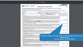 How To Fill TD1 2022 Personal Tax Credits Return Form Federal [upl. by Ahtabbat66]