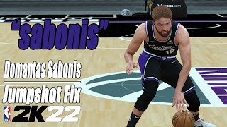 Domantas Sabonis Jumpshot Fix NBA2K22 [upl. by Latoya840]