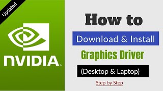 How to Download and Install NVIDIA Graphics Card Driver in PcLaptop UPDATED [upl. by Banwell659]