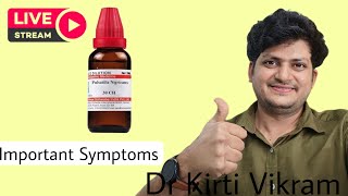 Live DRKirti Vikram  Homeopathic Medicine Pulsatilla Important Symptoms  Episode 1758 11222 [upl. by Solokin626]